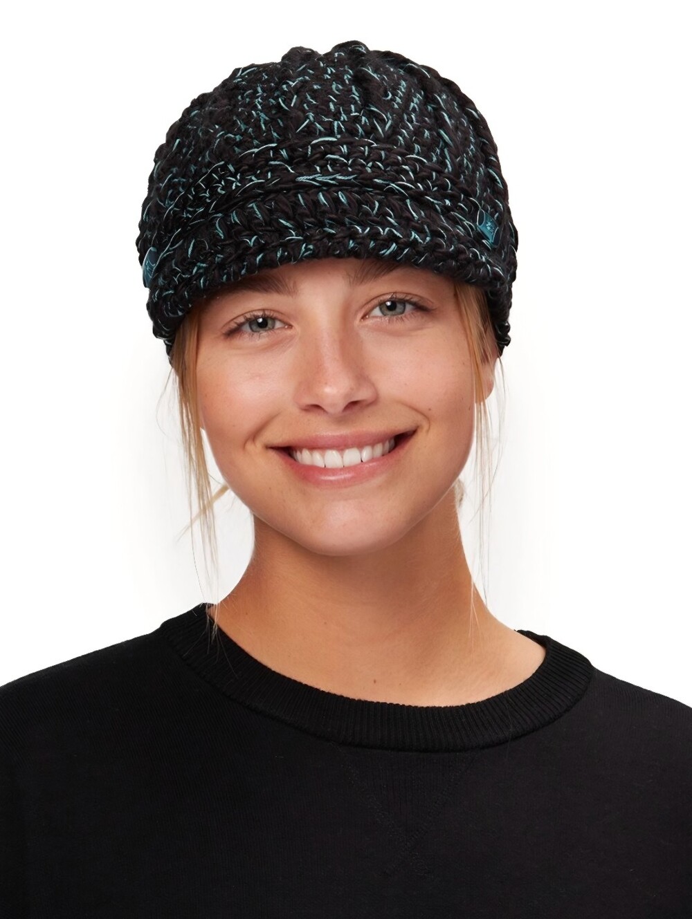 Pistil "Clara Visor Beanie", Chunky Cable Knit Beanie One Size, CA#05956